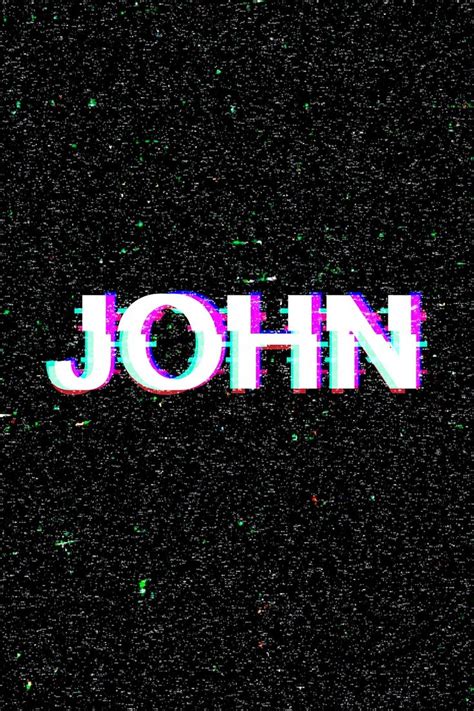 John name typography glitch effect | free image by rawpixel.com / Pam ...