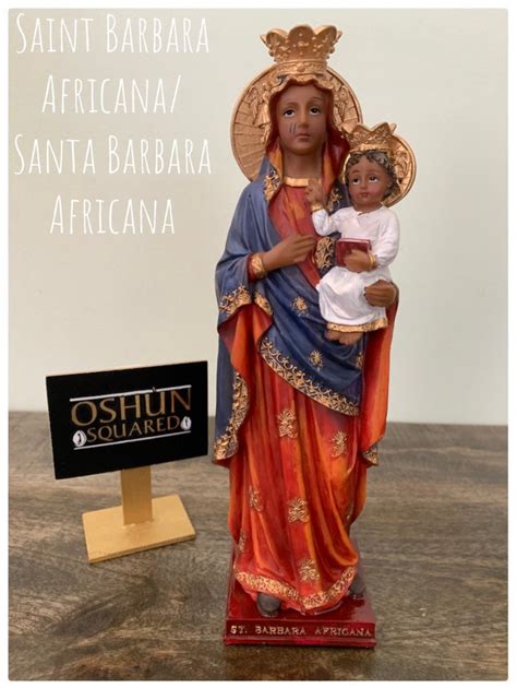 Statue of Saint Barbara Africana Estatua De Santa Barbara - Etsy