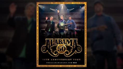 Alabama band announces "50th Anniversary Tour" for 2019