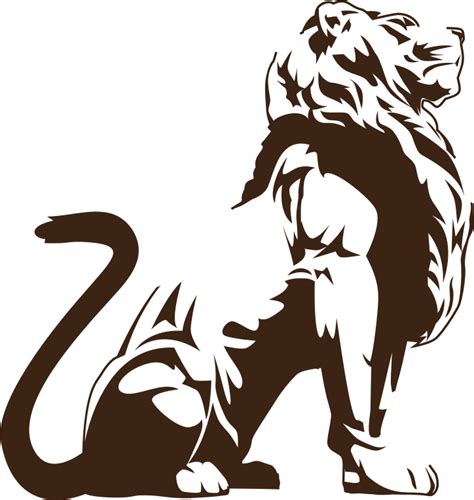 Stylistic Lion Silhouette - Openclipart