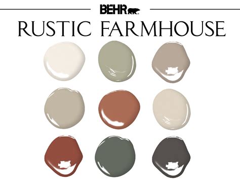 Rustic Farmhouse Paint Palette Graphic by Concept Colors · Creative Fabrica