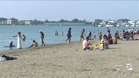 Belle Isle Beach is closed due to E. coli, but hundreds are still there