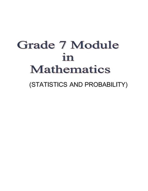 Math Module Sample | PDF