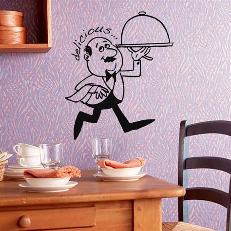 Wall Decals Kitchen Decor Delicious Food Wall Sticker Home Design Wall Art Mural Restaurant ...