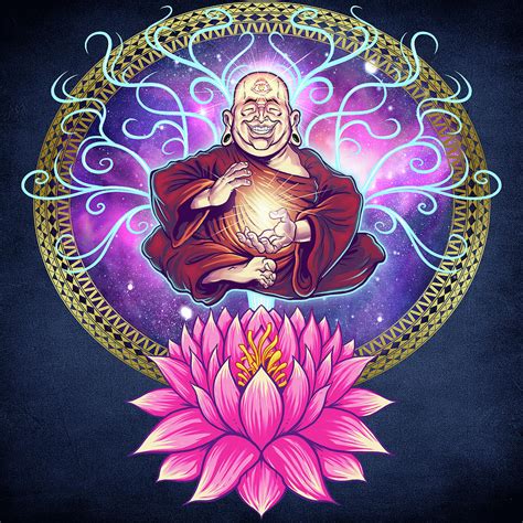 Buddhist Monk Nirvana Digital Art by Flyland Designs