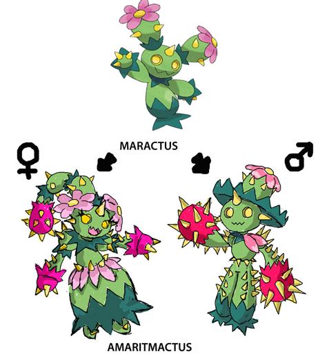 pokemon idea III, Maractus evolution by Magna-Ryunoid on DeviantArt