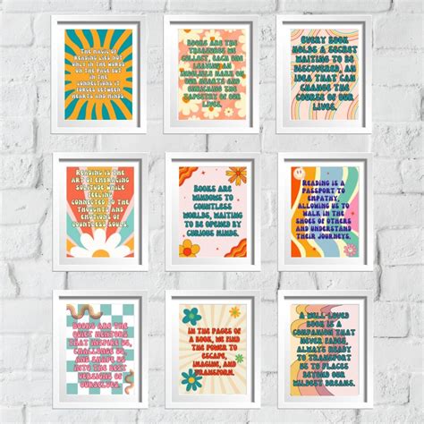 Educational Poster Set, Education Print, Reading Quotes, Book Quotes ...