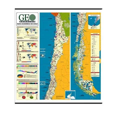 MAPA DE CHILE ECONÓMICO – GEOSERVICE | Mapas y didácticos