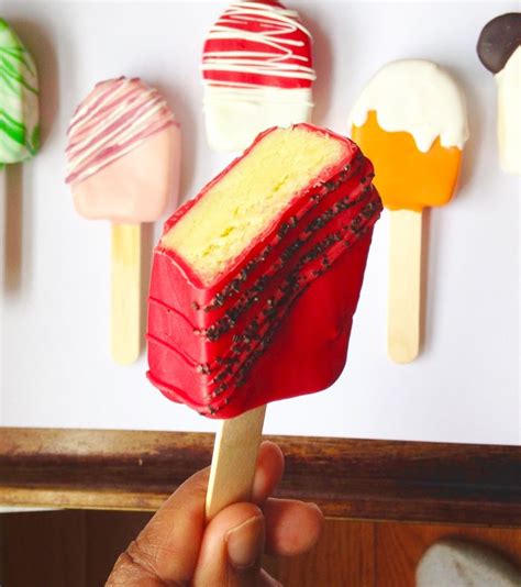 The Cake Popsicles are a fun cake pop idea for a summer party! They are easy to create and Karen ...