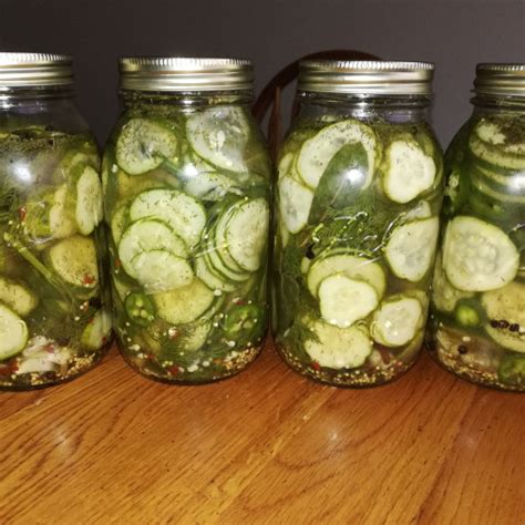 Spicy Garlicky Pickled Cucumbers in Vinegar Brine