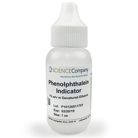 Phenolphthalein pH Indicator, 1 oz.