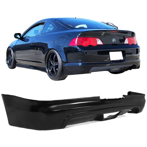 Buy Rear Bumper Lip Compatible With 2002-2004 Acura RSX, Unpainted Black PU Rear Splitter ...