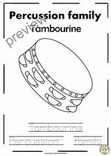 Percussion Instruments Line Puzzles sketch template
