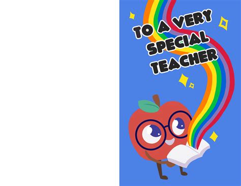 Printable Teacher Appreciation Card