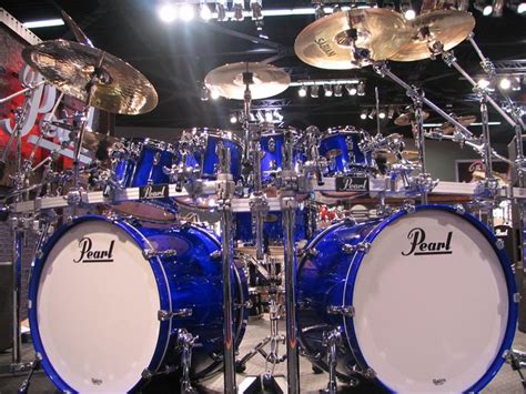 Pearl Double Bass set Rhythm Blue color | Drum kits, Double bass drum set, Drum set