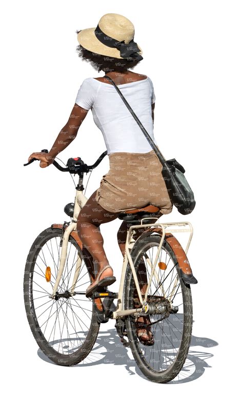 cut out woman riding a bike - VIShopper