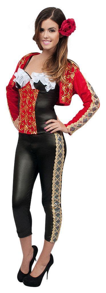 Bull Fighter Adult Costume Includes themed jacket, bustier, belt, leggings with… | Costumes for ...