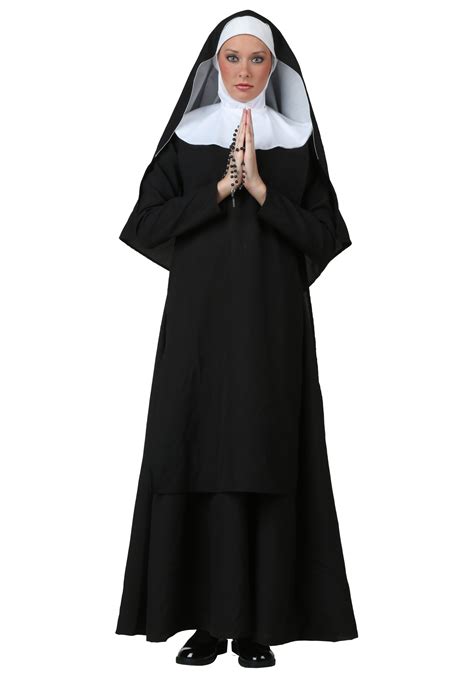 Plus Size Deluxe Nun Women's Costume