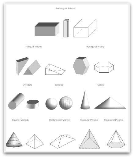 Geometric Shapes To Print, Cut, Color and Fold