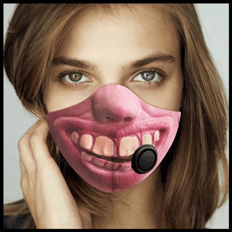 Funny Caricature Big Teeth - 2020 Filter Activated Carbon PM 2.5 FM | Activated carbon, Big ...