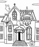 Haunted House Coloring Pages Printables At GetColoringscom  Free sketch template