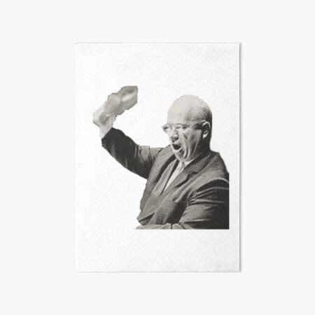 "Nikita Khrushchev shoe banging" Art Board Print for Sale by PartisanDesigns | Redbubble