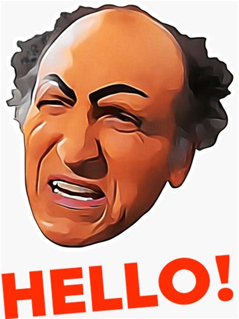 "90s Tv Uncle Leo HELLO Fan Art" Sticker for Sale by DustinBogisich ...