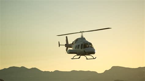 extreme slow motion flying helicopter and sunset sky 5682356 Stock ...