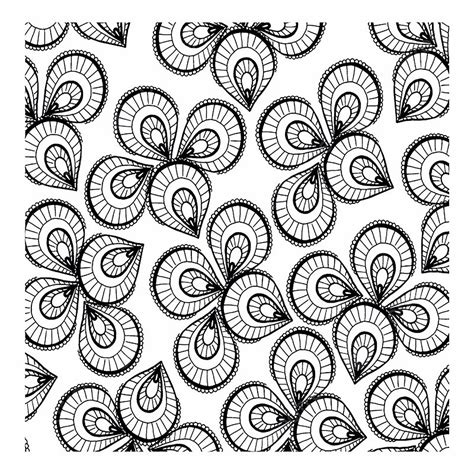 Simple Floral Vector Art PNG, Floral Simple Black And White Patterns Backgrounds, Floral Vector ...