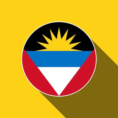 Country Antigua and Barbuda. Antigua and Barbuda flag. Vector ...