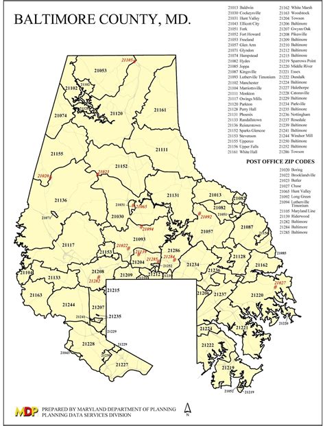 Maryland Zip Code Map Printable