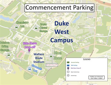 Duke Student Parking Lot Map