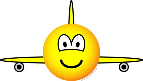 Airplane emoticon Jet : Emoticons @ emofaces.com