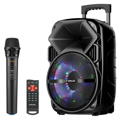 AW Portable 12Inch Active PA Speaker System Mic AMP Bluetooth USB SD ...