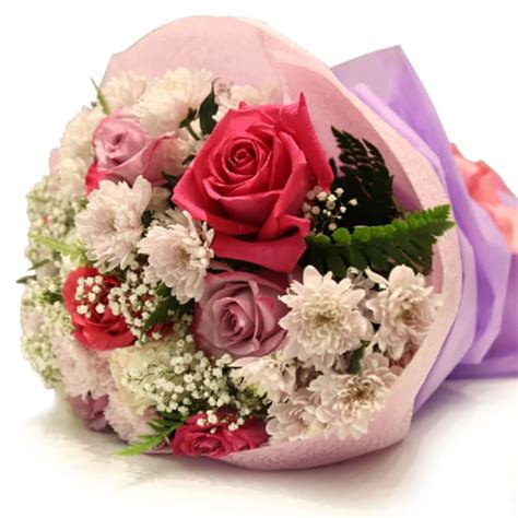 Buy/Send Mixed Purple & Pink Roses Bouquet Online | IGP | IP1119938