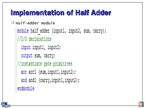 4 Bit Adder Verilog Code - sierralasopa