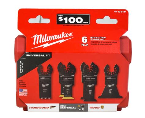 Milwaukee 49-10-9111 Oscillating Multi-Tool Blade Kit (6-Piece) - Walmart.com