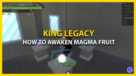 How To Awaken Magma In King Legacy (Roblox) - Gamer Tweak