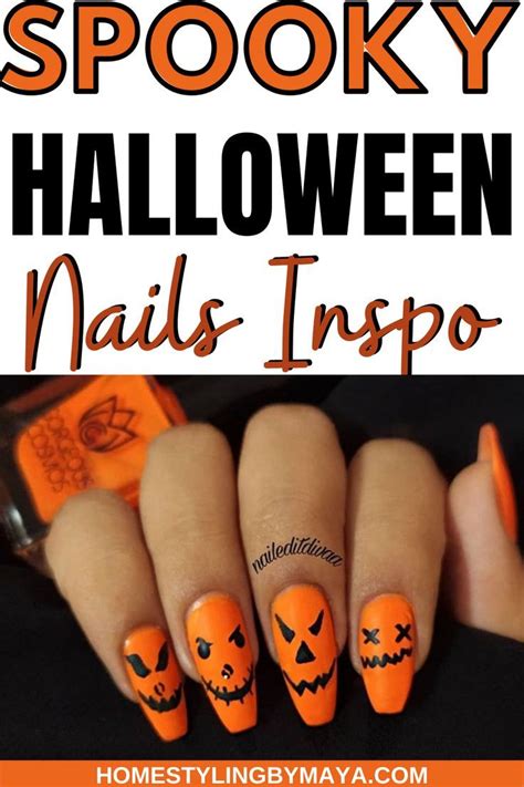 SPOOKY Halloween Nails Ideas | Halloween nails, Halloween nail art, Cute halloween nails