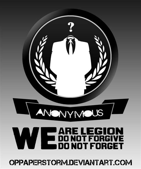 Anonymous - We Are Legion by OpPaperStorm on DeviantArt