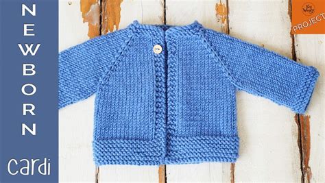 How to knit a Newborn Cardigan for beginners - So Woolly | | Baby ...