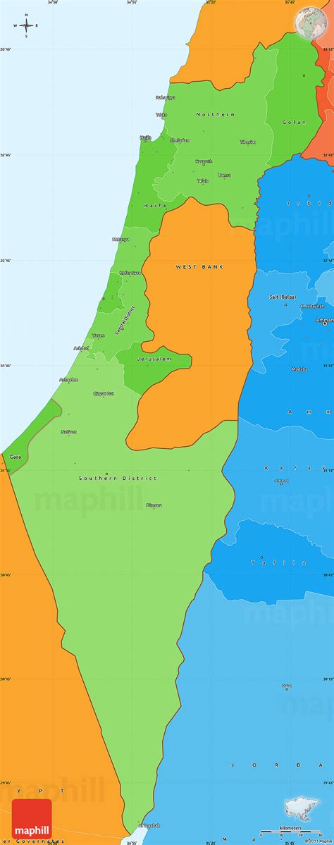 Political Map Of Israel Israel Districts Map - vrogue.co