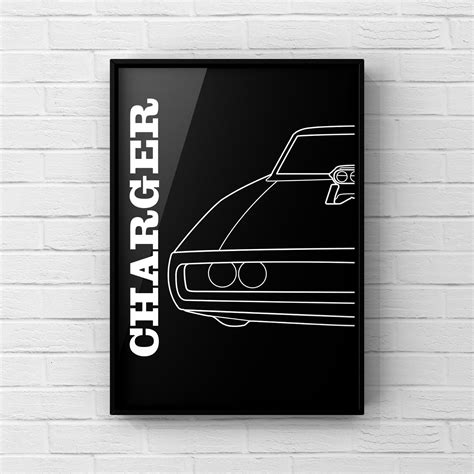 Dom's Dodge Charger Wall Art Dodge Poster Auto Wall Art - Etsy