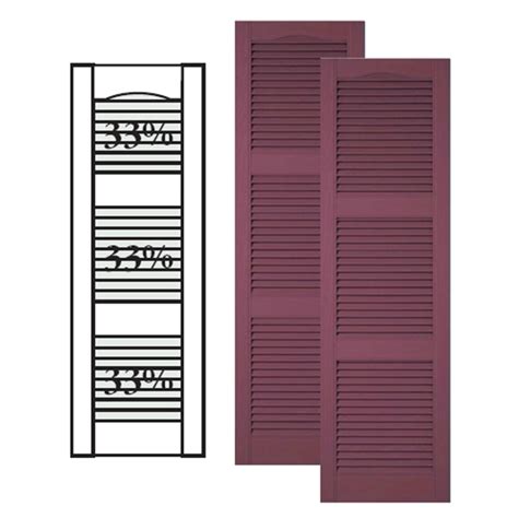 Custom Size Vinyl Shutters | Vinyl Louver Shutters | Exterior Window ...