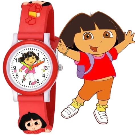 Buy SELLORIA Silicone White Dial Dora Love Red Watch Series Analogue Girl's Kids Watch at Amazon.in