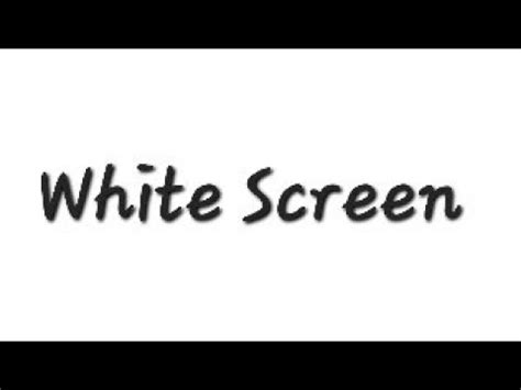 White Screen - Ten Hours - 10 HR - YouTube