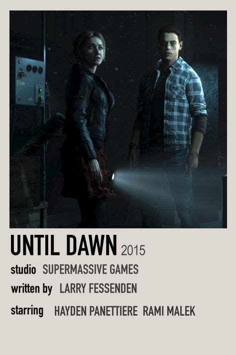 Until Dawn polaroid | Until dawn, Until dawn game, Video game posters