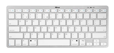 Trust Nado Wireless Bluetooth Keyboard, UK Layout - White: Amazon.co.uk ...