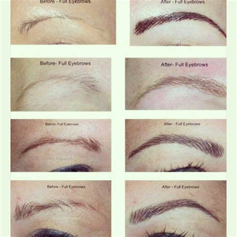 Antes y Después de procedimientos con microblading... Thin Eyebrows, Eye Brows, Semi Permanent ...