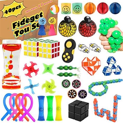 OYRGCIK 40 Pack Sensory Fidget Toys Set, Stress Relief and Anti-Anxiety ...